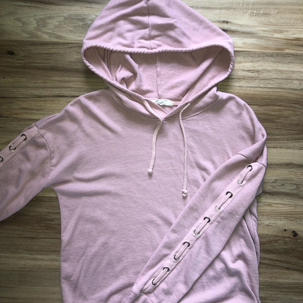 Dusty Rose light pullover hoodie